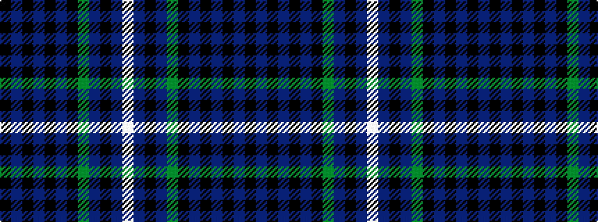idealised woven sample of pattern KBKBKBKGBKBW