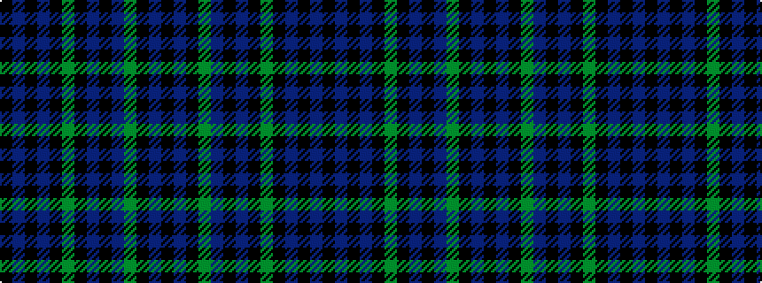 idealised woven sample of pattern KBKBKGKBKBGKBK