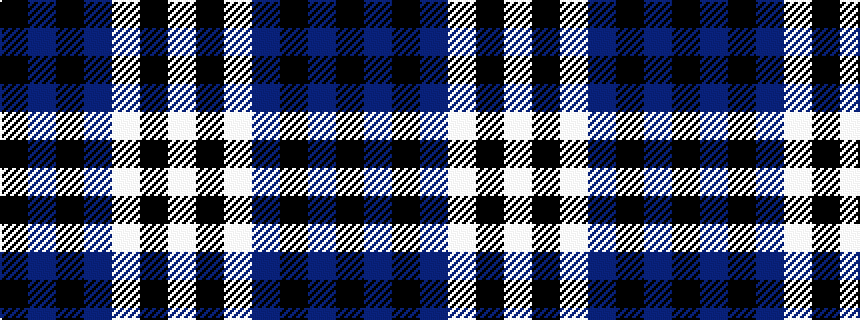 idealised woven sample of pattern KBKBWKW