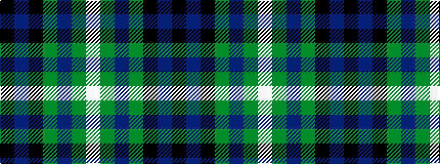 idealised woven sample of pattern KBKGBGW