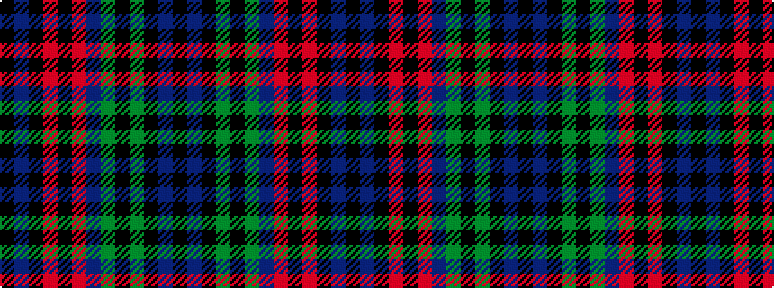 idealised woven sample of pattern KBKGKGBRKRKBK