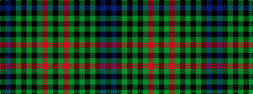 idealised woven sample of pattern KBKGKGKGRGK
