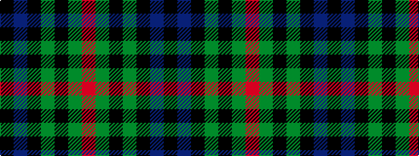 idealised woven sample of pattern KBKGKGR