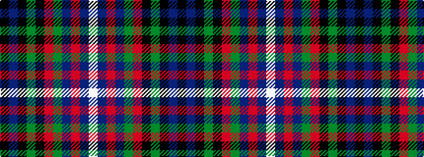 idealised woven sample of pattern KBKGKRGBRBW