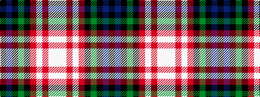idealised woven sample of pattern KBKGKRWRWW