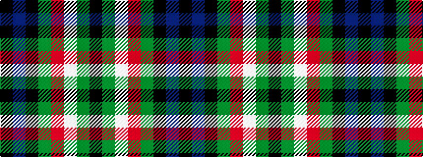 idealised woven sample of pattern KBKGRWGK