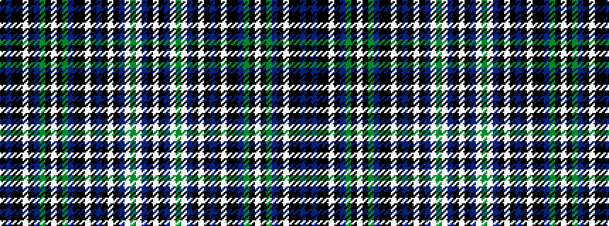 idealised woven sample of pattern KBKKWKBGKWKGBKKWKBKWKBWGWBKW
