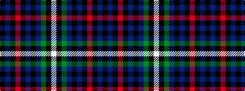 idealised woven sample of pattern KBKRKBKBGKW