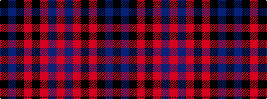 idealised woven sample of pattern KBKRKRBR