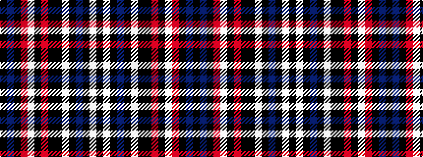 idealised woven sample of pattern KBKRWKRKKWKBKWK