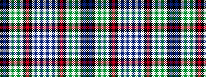 idealised woven sample of pattern KBKWGWGWKRKWBWBW