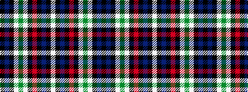 idealised woven sample of pattern KBKWGWKRKBKW