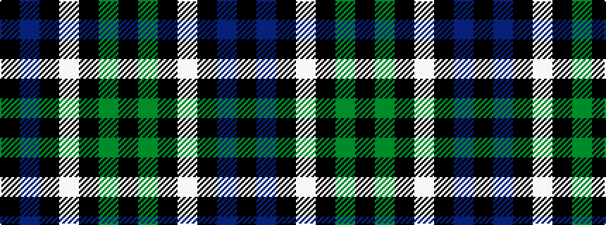 idealised woven sample of pattern KBKWKGK