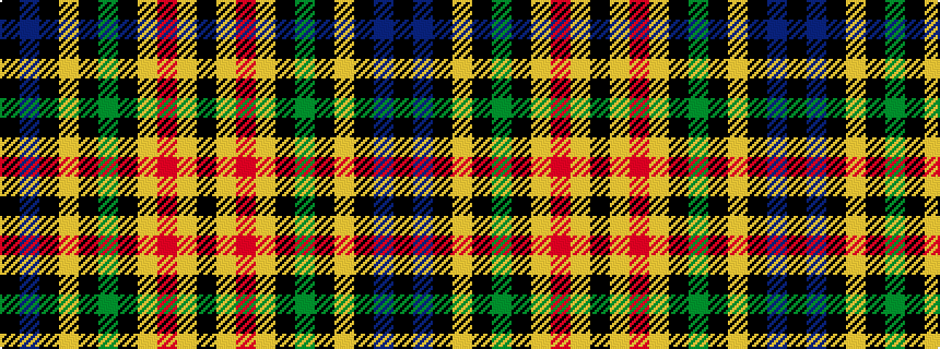 idealised woven sample of pattern KBKYKGKYRYK