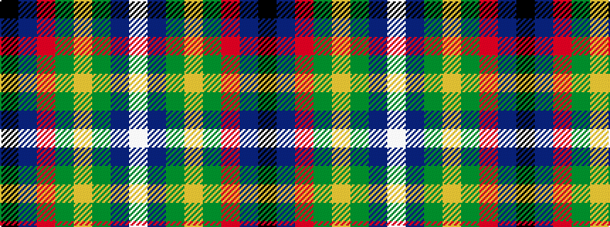idealised woven sample of pattern KBRGYGBW