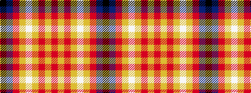 idealised woven sample of pattern KBRYWYRYR