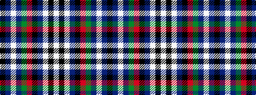 idealised woven sample of pattern KBWBGRKBWKW