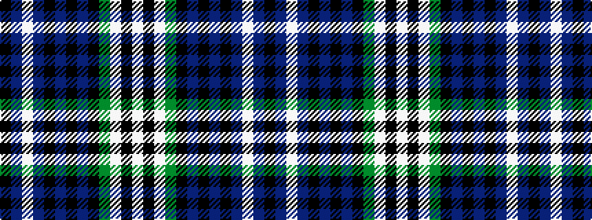 idealised woven sample of pattern KBWBKBKBKGWKW