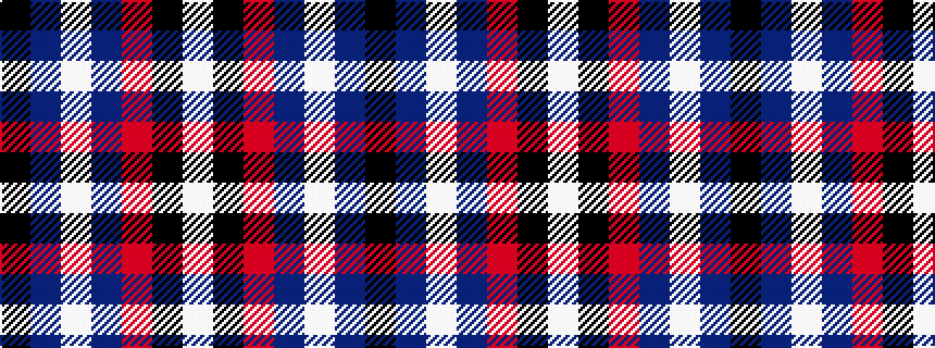 idealised woven sample of pattern KBWBRKW