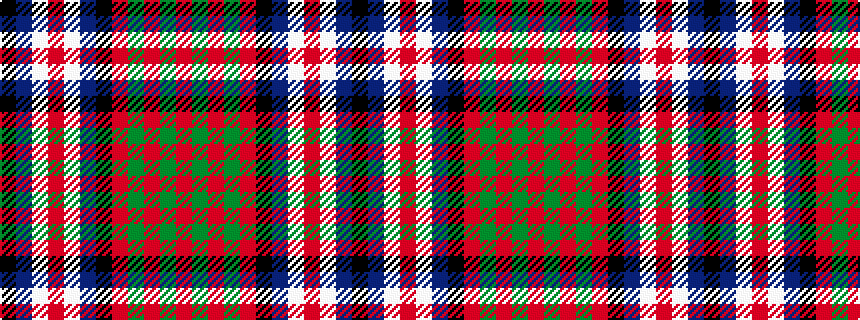 idealised woven sample of pattern KBWRWBKRGRGR