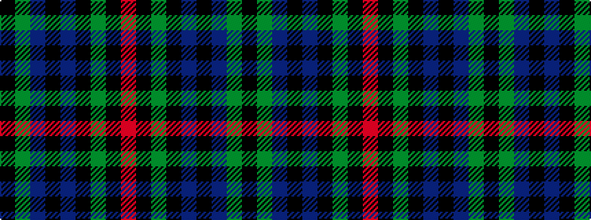 idealised woven sample of pattern KGBKBKGKR