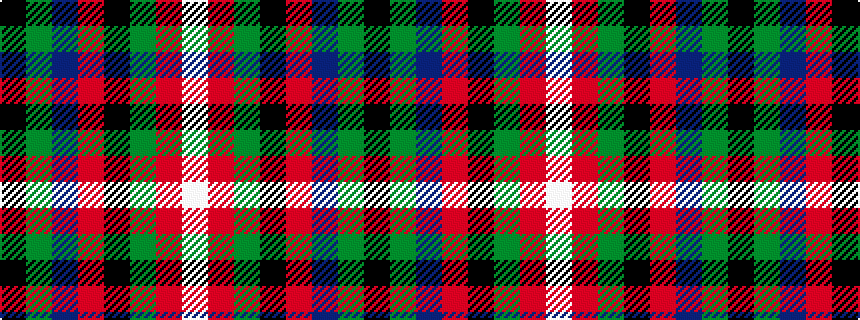 idealised woven sample of pattern KGBRKGRW