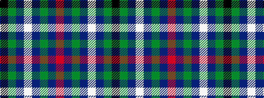 idealised woven sample of pattern KGBWBGBR