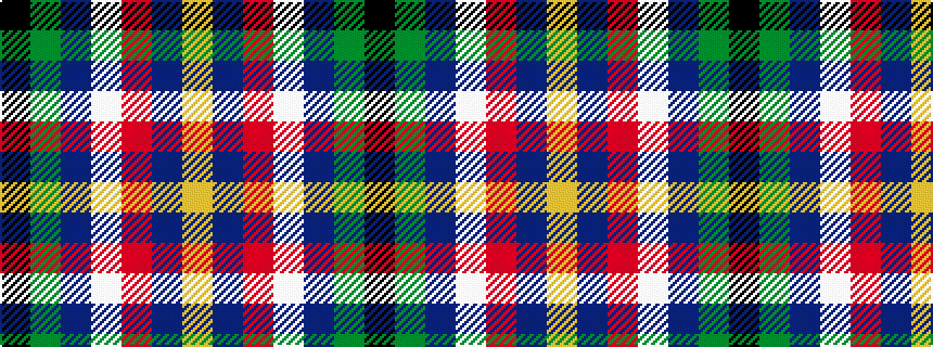 idealised woven sample of pattern KGBWRBY