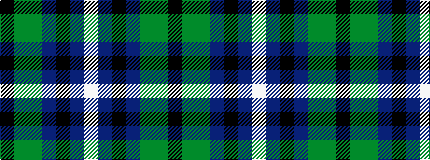 idealised woven sample of pattern KGGBKBW