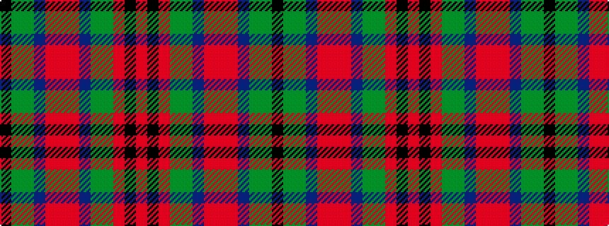 idealised woven sample of pattern KGGBRRRBGGRKR
