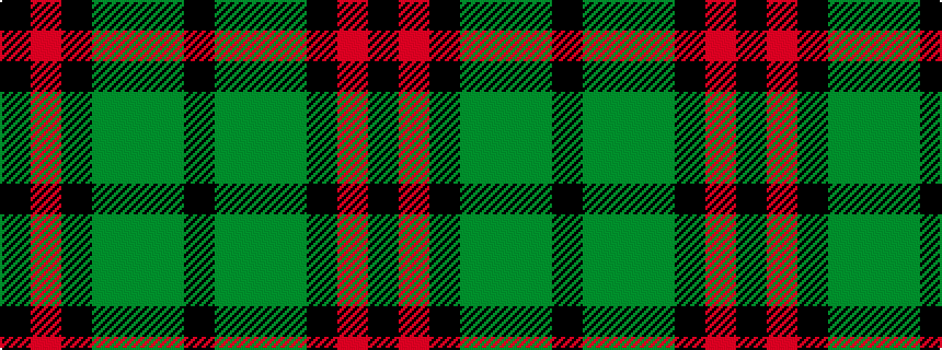 idealised woven sample of pattern KGGGKRK