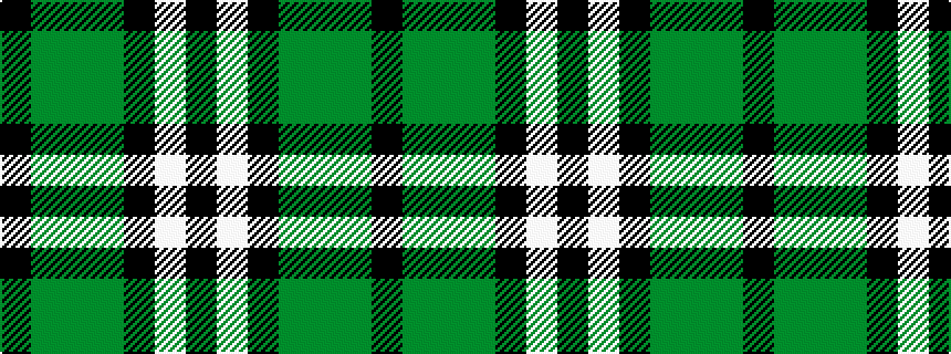 idealised woven sample of pattern KGGGKWK