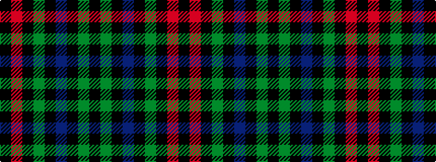 idealised woven sample of pattern KGKBKGKRK