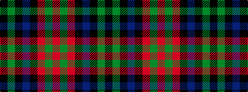 idealised woven sample of pattern KGKBKRGR