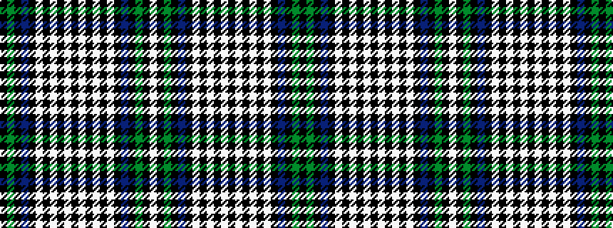 idealised woven sample of pattern KGKBKWKWKWKWKWKWKBKGKW