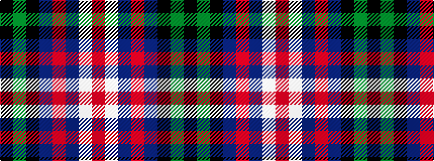 idealised woven sample of pattern KGKBRBWR
