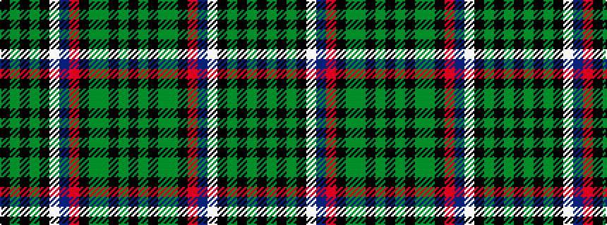 idealised woven sample of pattern KGKGGKRBWKGKGK