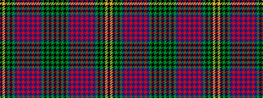 idealised woven sample of pattern KGKGKGBRBRBRBRBRBGKGKYK