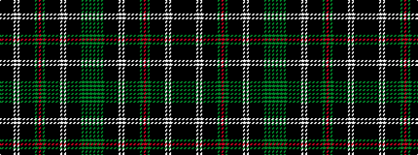 idealised woven sample of pattern KGKGKGKKKKKKKKWKWKKKKKKKKGKRKGKKKKKKKKWKWKKKKKKK