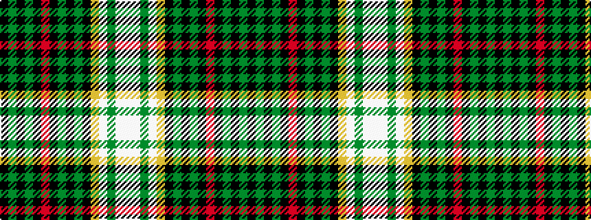 idealised woven sample of pattern KGKGKRKGKGKYWGWW