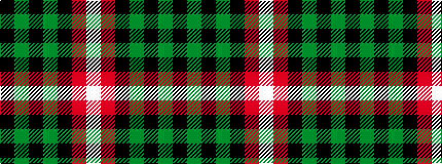 idealised woven sample of pattern KGKGKRW