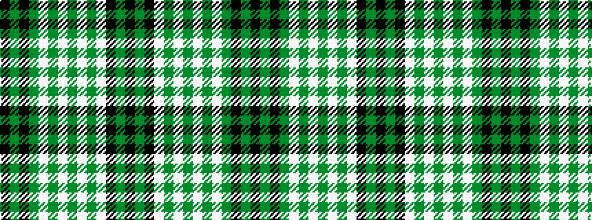 idealised woven sample of pattern KGKGWGWGWGWKGK