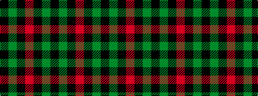 idealised woven sample of pattern KGKRKGK