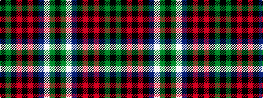 idealised woven sample of pattern KGKRKRKBWGK