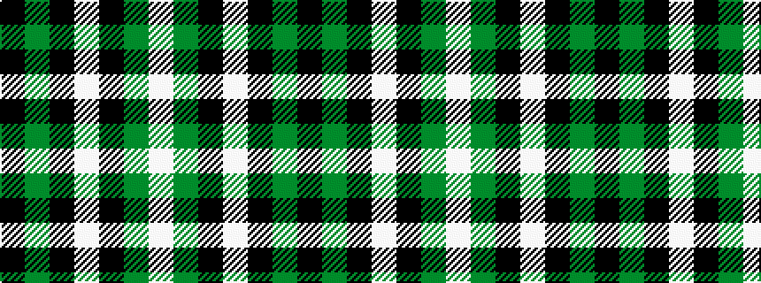 idealised woven sample of pattern KGKWKGW