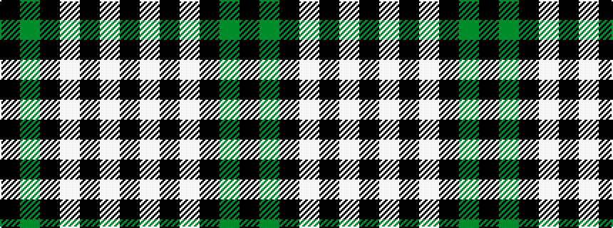 idealised woven sample of pattern KGKWKWK