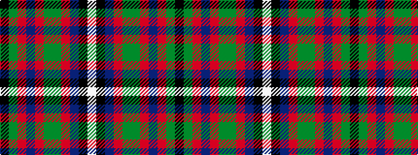 idealised woven sample of pattern KGRBRGGRBKW