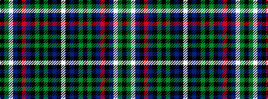 idealised woven sample of pattern KGWBKRBKGKGKBKW