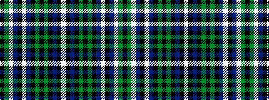 idealised woven sample of pattern KGWBKWBKGKGKBKW