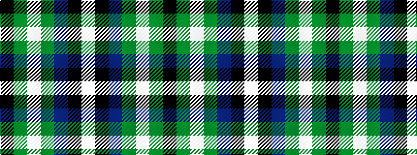 idealised woven sample of pattern KGWGBKW